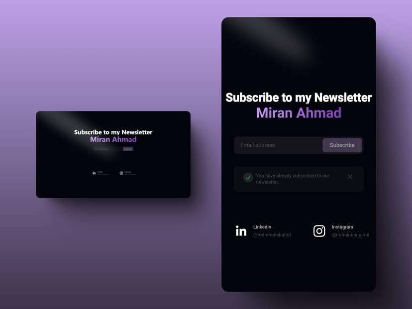 Newsletter Subscription App